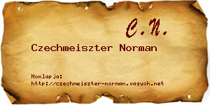 Czechmeiszter Norman névjegykártya